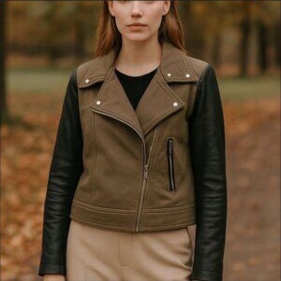 🌷Mackage Minella Leather Biker MotoJacket 🌷size S - Picture 3 of 11